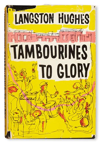 (LITERATURE AND POETRY.) HUGHES, LANGSTON. Tambourines to Glory * Ask Your Mama, 12 Moods for Jazz.
